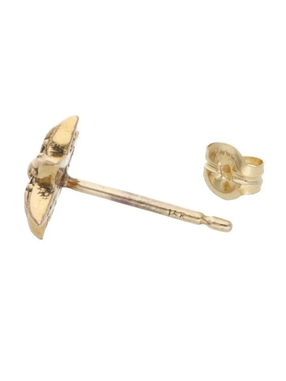 Chrome Hearts 22k CO Star Stud Gold Earrings